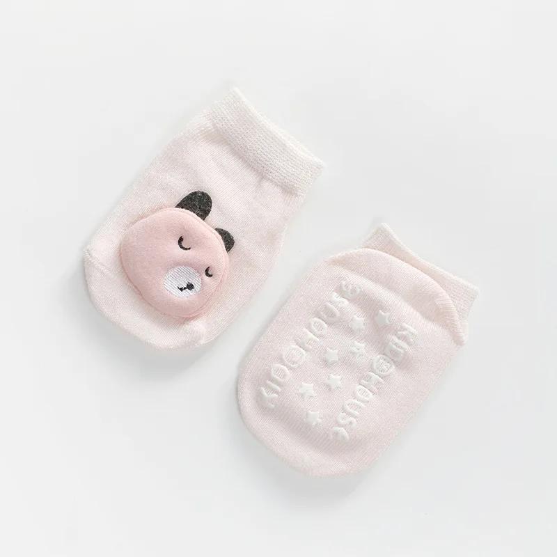 1 Pair Cute Baby Sock for Boy Girl Cute Cartoon Animal Short Anti-slip Floor Sock for Toddler Summer Autumn Thin Cotton Sock