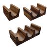 Wooden Tacos Holder Divider Food Display Serving Rack Stand Multipurpose Taco Rack for Parties Buffet Kitchen Table BBQ