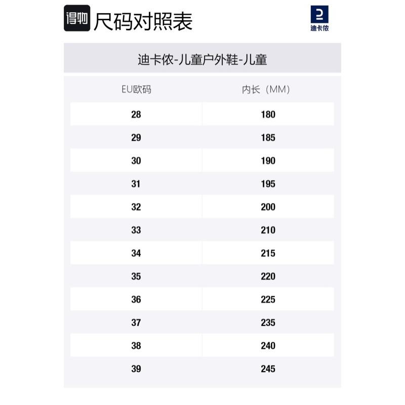 DECATHLON CROSSROCK Slip-Resistant Water-Resistant Mid-Top Kids' Outdoor Shoes Blue Kids'