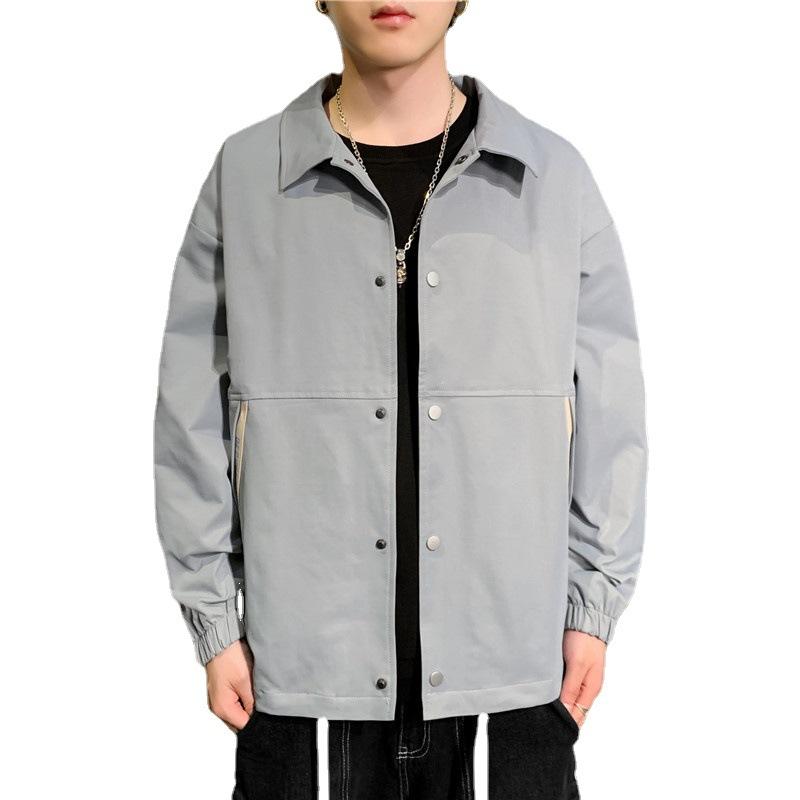 Men's Coat Spring and Autumn Work Jacket Sports Casual Baseball Clothes ...