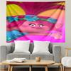 Trolls Print Tapestry, Backdrop, Easy Setup, Ideal for Bedroom, Office & Living Room, with Aesthetic Wall Hanging Decor.