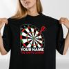 Personalised Darts T Shirt Any Name The Darts Legend Gift Unisex Tee
