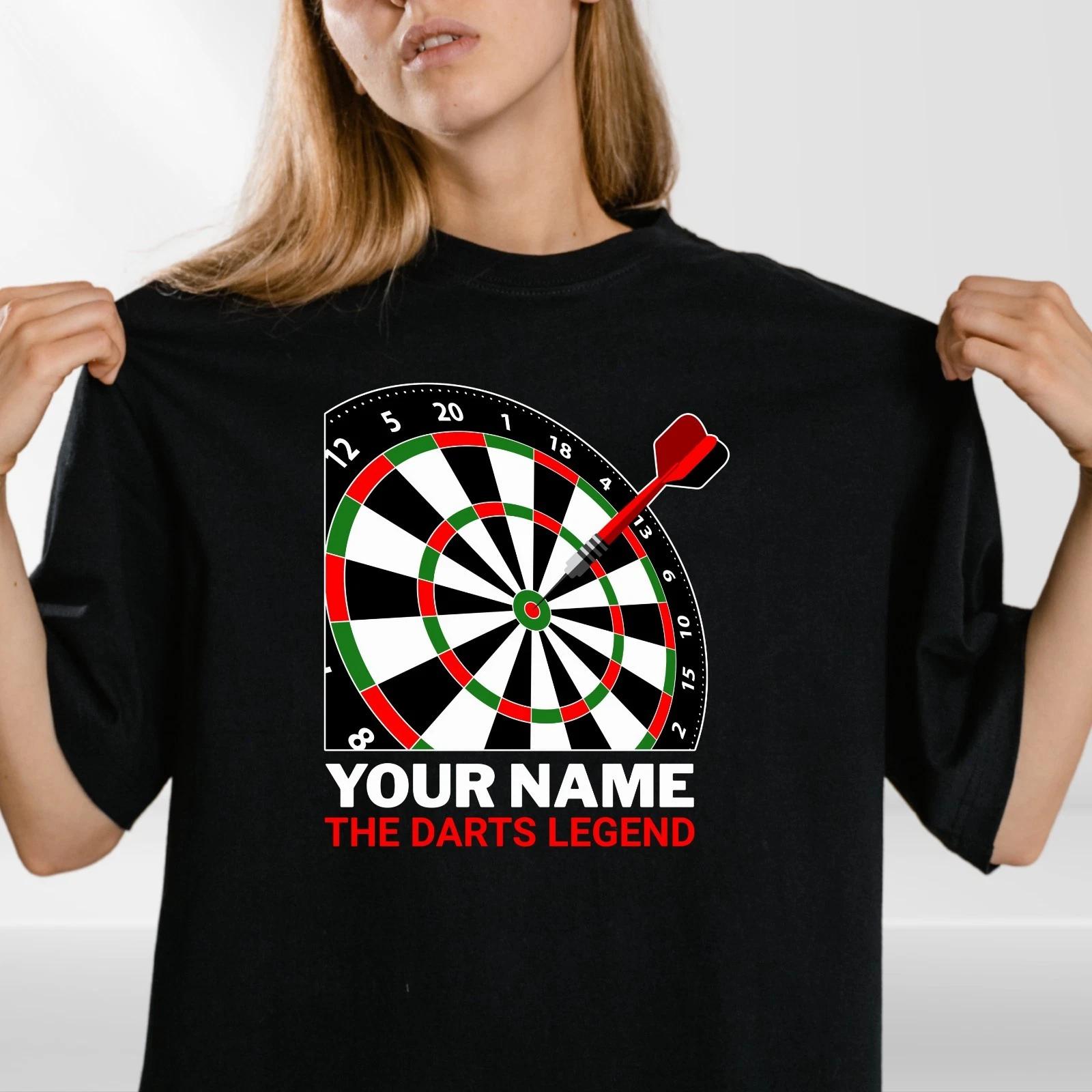Personalised Darts T Shirt Any Name The Darts Legend Gift Unisex Tee XL