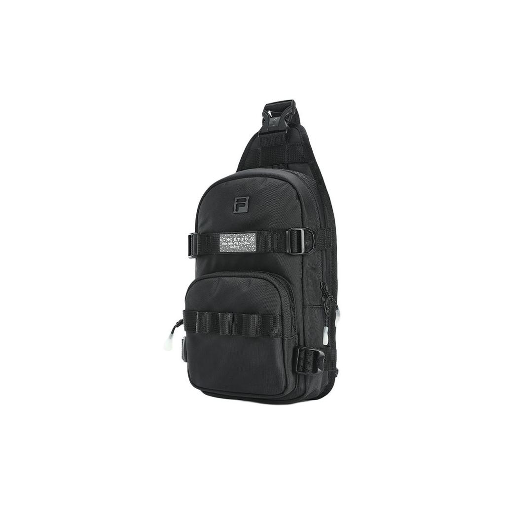 New FILA Fabric Sling Bag Extra Small Men's Pitch Black A13M421106FBK