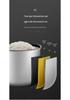 23L Wood Grain Electric Stainless Steel Rice Warmer - Insulated, Constant Temperature.