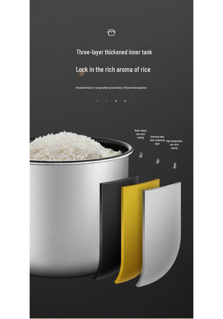 23L Wood Grain Electric Stainless Steel Rice Warmer - Insulated, Constant Temperature.