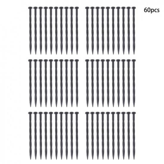 8 Inch Plastic Edging Nails Spiral Landscape Anchoring Spikes For Tent Garden