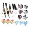 Professional Steel Tip Darts Set Darts Metal Tip Set with Spare Rod Grindstone Tail Wing