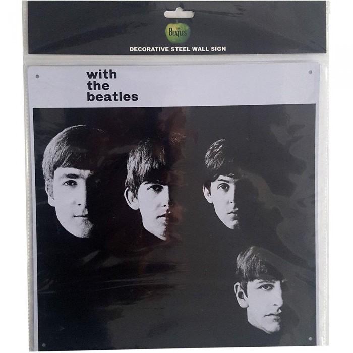 The Beatles With The Beatles Album Cover Steel Plaque