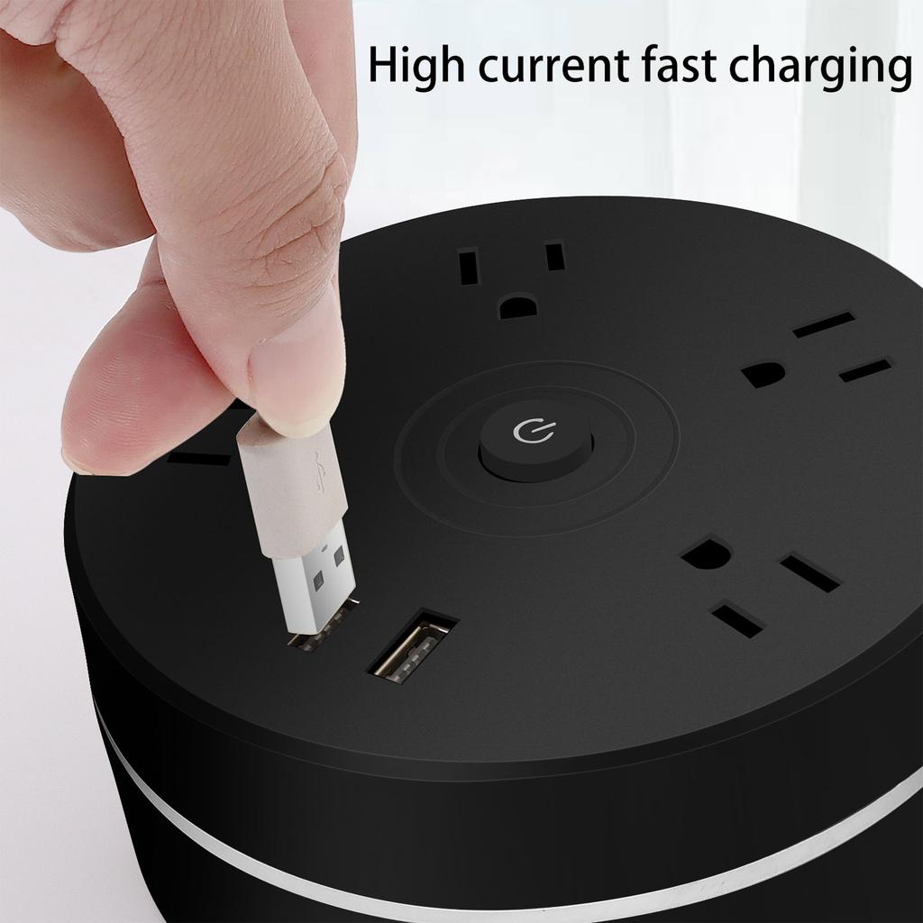 Surge Protector Power Strip with 4 Outlets & 2x USB Ports for Tablet Smartphones