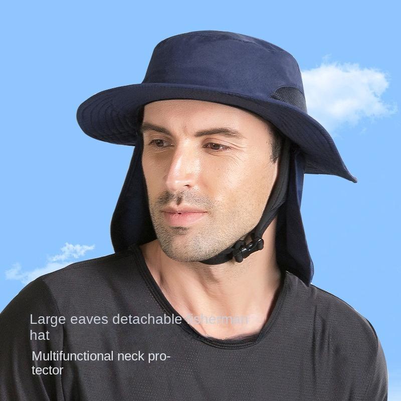 Fischerhut für Herren, modischer Netzstoff, für den Strand, Sonnenschutz, für Damen, luxuriöser UV-Schutz, für Reisen am Meer, Wandern, Surfen, Sport, Passform