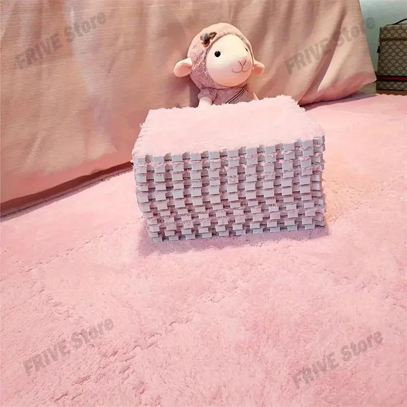 16pcs Soft Anti-Fall Interlocking Floor Mat Square Foam Tile Carpet Children's Puzzle Sports Mat Bedroom Bedside Decoration
