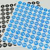 100 Blatt Selbstklebende Aufkleber mit fortlaufenden Nummern 1-100 Kleidergrößenetikett Friseursalon