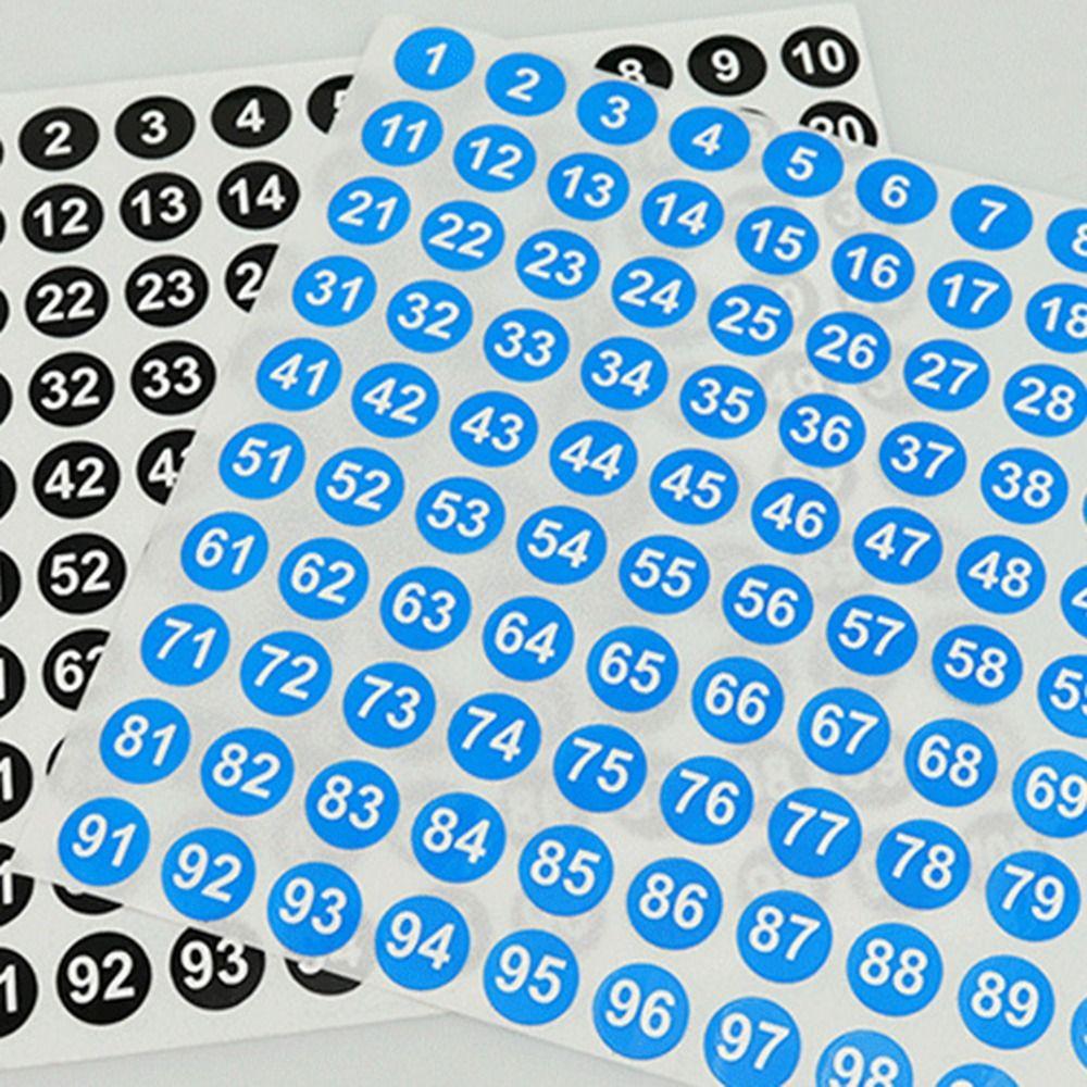 100 Blatt Selbstklebende Aufkleber mit fortlaufenden Nummern 1-100 Kleidergrößenetikett Friseursalon