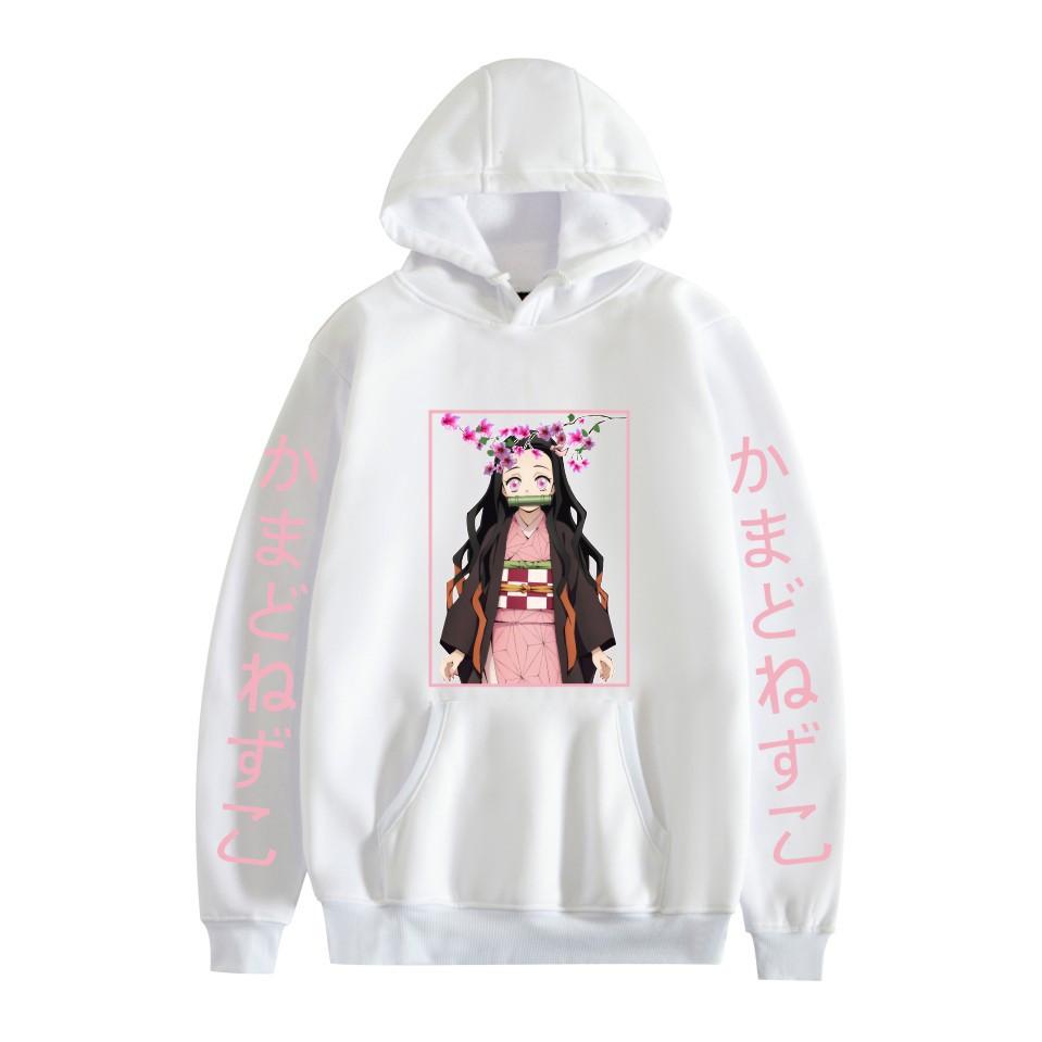 Japan Anime Kawaii Demon Slayer Kamado Nezuko Manga Mikiny Mikiny Topy Pulóvre Streetwear Unisex kreslená mikina