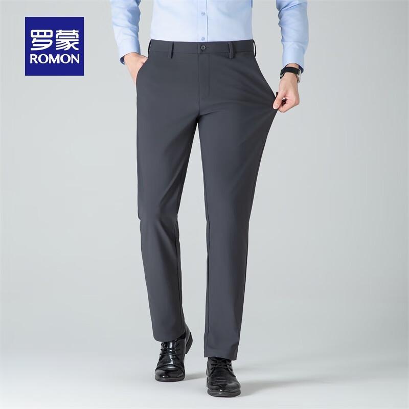 ROMON Men's Four-Way Stretch Winter Warm Casual Pants