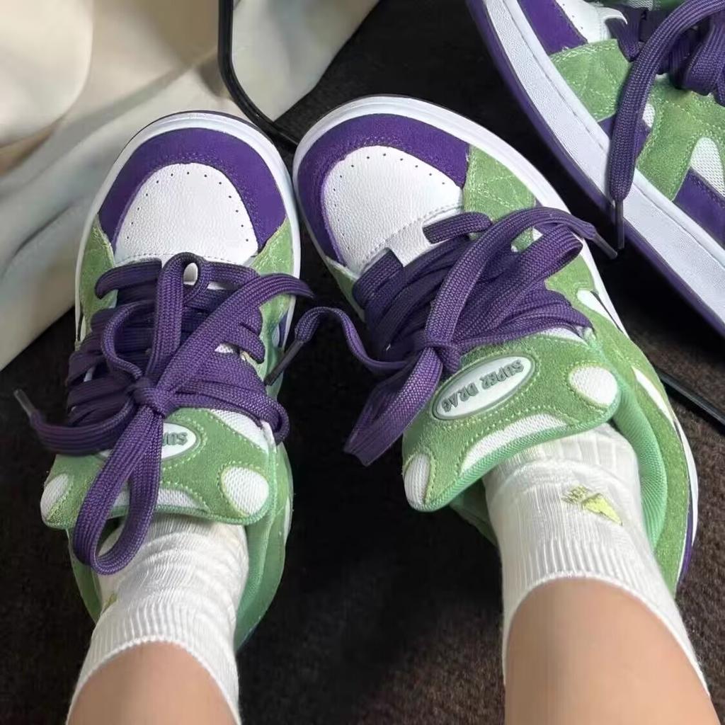 Popular Women's Shoes In the Autumn of 2025 New Chic Versatile Thick-soled Breathable Casual Niche Splicing Bread Shoes