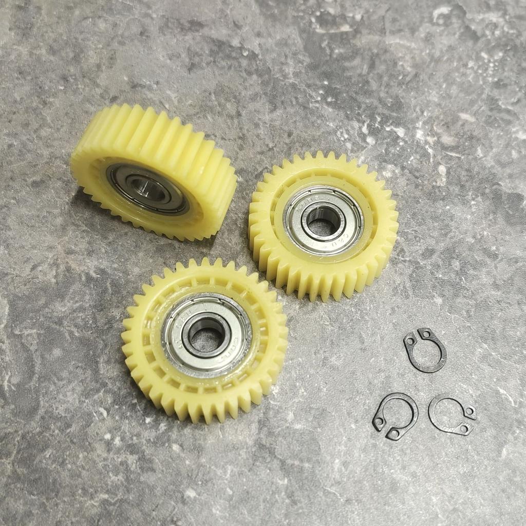 3 Stück 36T E-Bike Motorzahnrad 38x12mm Nylonzahnräder Hochfeste Planetenmotorzahnräder mit 8mm Lager-Radnaben für Elektrofahrrad
