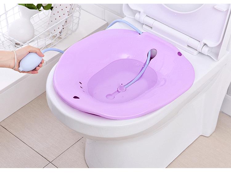 Squat-Free Bidet Sitz Bath Basin for Elderly, Postpartum & Pregnant Women, Male & Female Care.