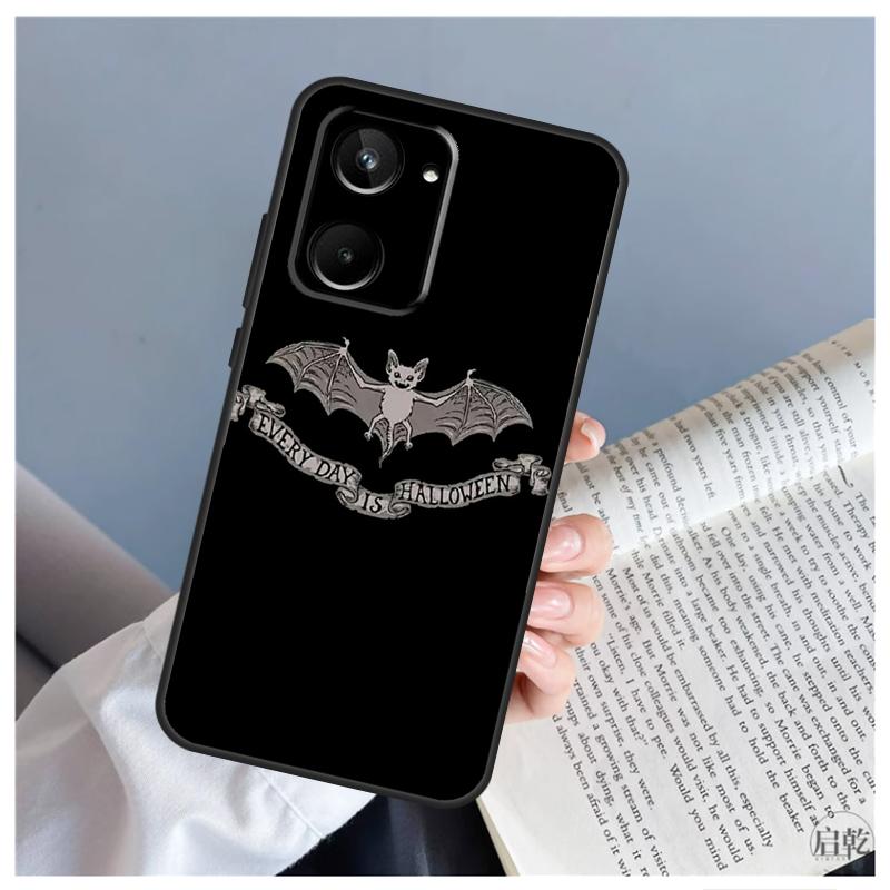 Goth Vampire Bat Gothic Case For Realme C51 C55 C53 C35 C33 C30 C67 C21Y C25s C15 9 10 11 12 Pro Plus GT Neo 5 Cover