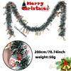 Christmas Ribbon 2m/78.7in, DIY Old Man Bell Wool Top Ornaments Christmas Tree Window Decoration Rudolph Ribbon Pendant Lace