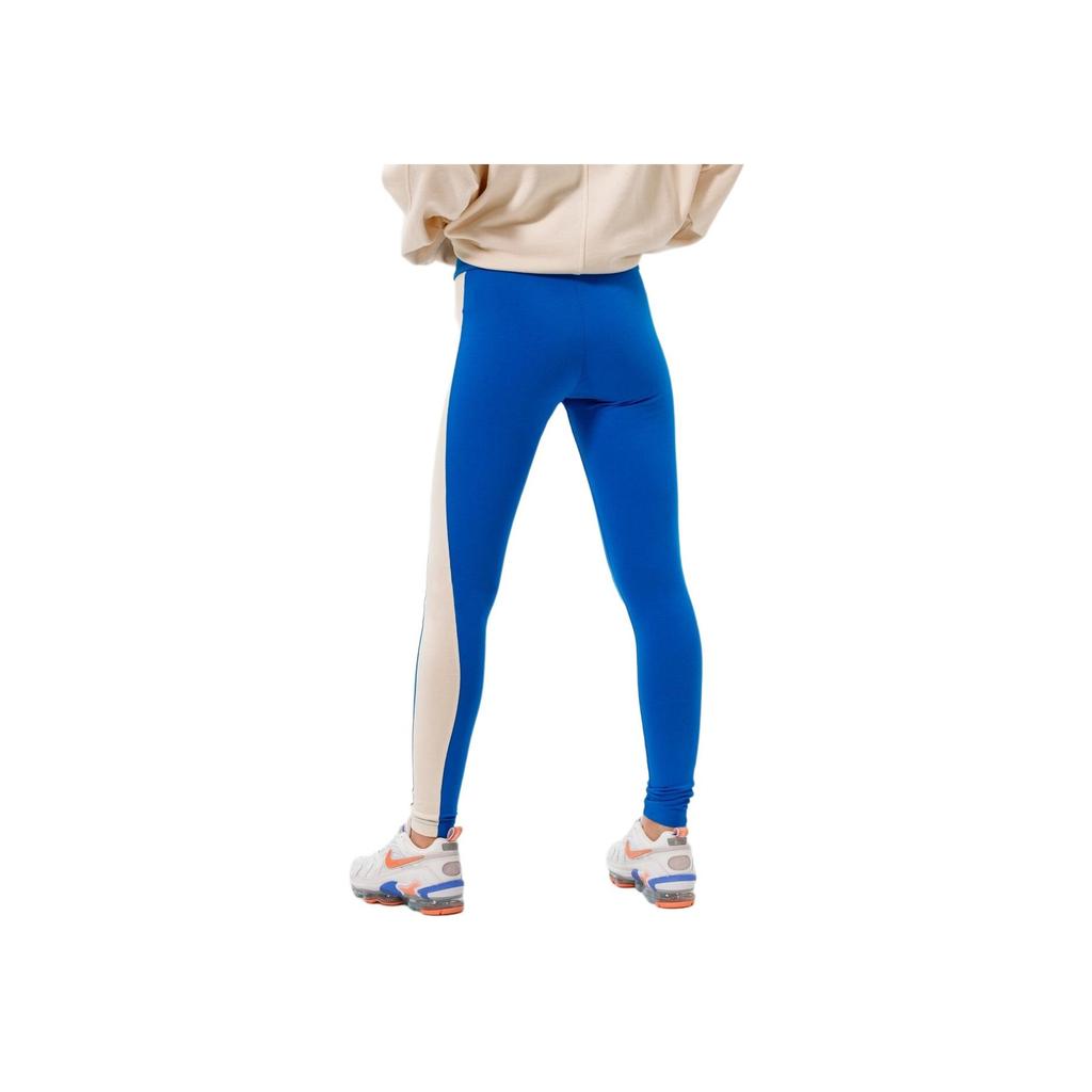 Adidas Originals Retro Luxury Leggings Color Block High Waist Slim Fit Leggings Women leggings Blue HL0025