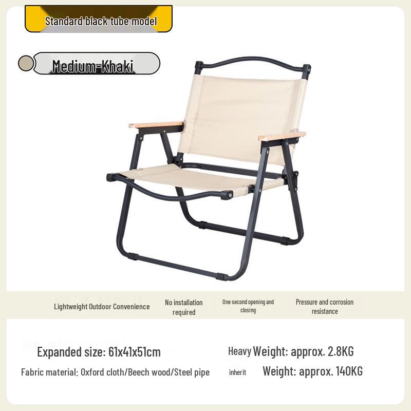 Ultralight Aluminum Folding Kermit Chair with Table for Outdoor Camping and Leisure Travel