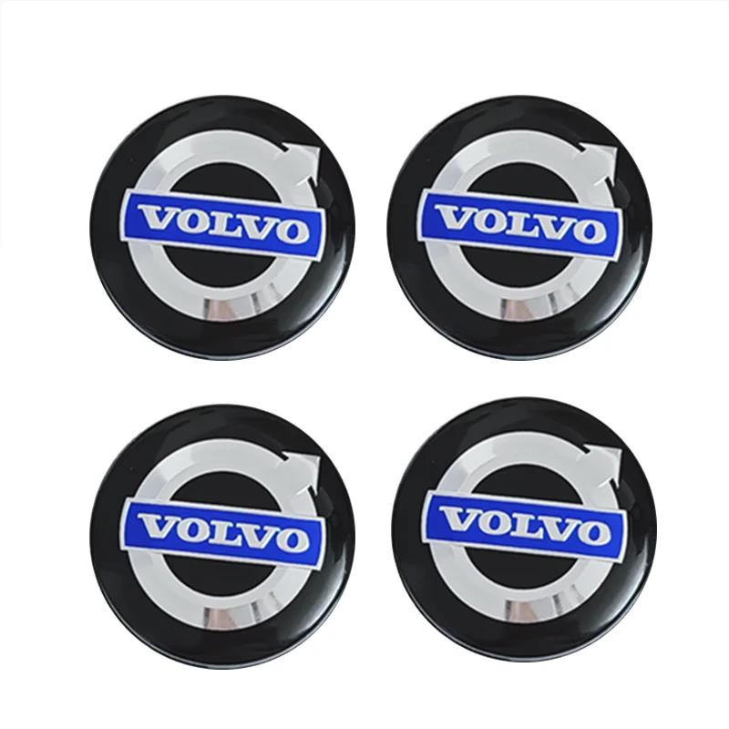4PCS 56MM Automobile Wheel Hub Sticker Is Suitable for Volvo S8LXC60XC90 Wheel Hub Center Cover Labeling Modified Car Sticker. NA6