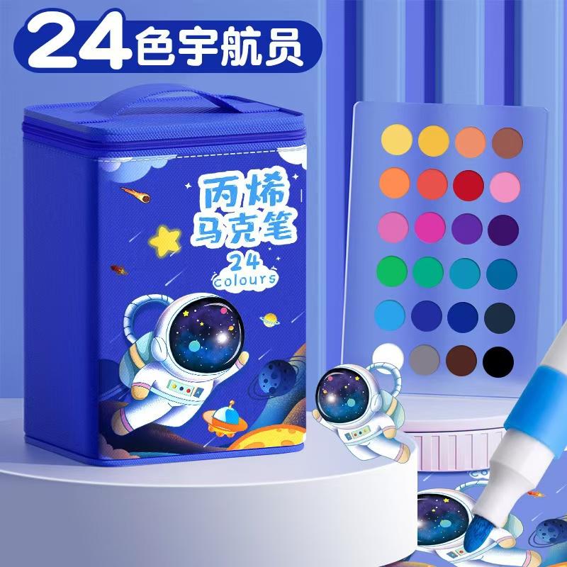 Kids Gift 24/48 Colors Alcohol Felt Markers Pens Dual Tip Permanent Artist Art School Supplies Manga Sketching Markers Students