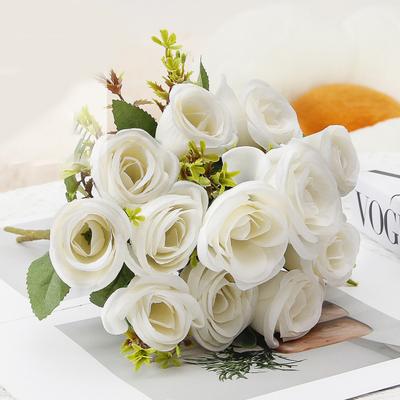 Artificial Flower Good Detail Realistic No Wither No Watering Long-lasting Fake Rose Photo Prop Table Centerpiece Wedding Party Decor Supplies