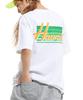 CREAM SODA LAB Hawaii Back Print Short Sleeve T-Shirt Light Gray