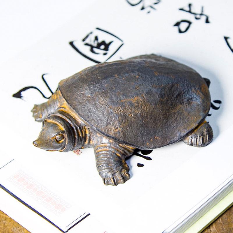 Handmade Retro Chinese Divine Turtle Ornament for Home or Office Decor