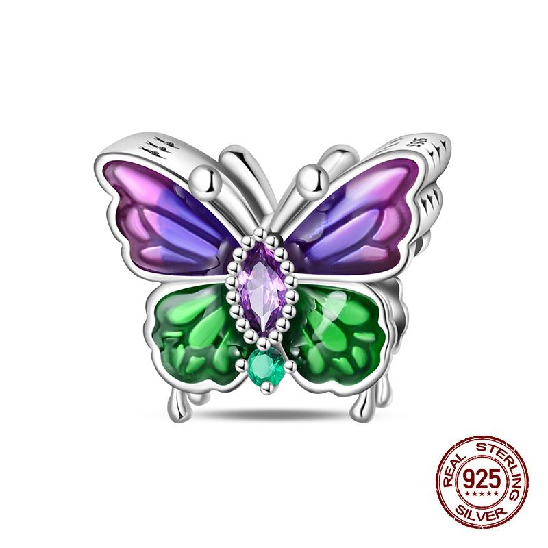 Springtime Copper Flamingo Cactus Sunflower Animal Charms Beads Fit Pandach Original Bracelets Diy Jewelry Gift