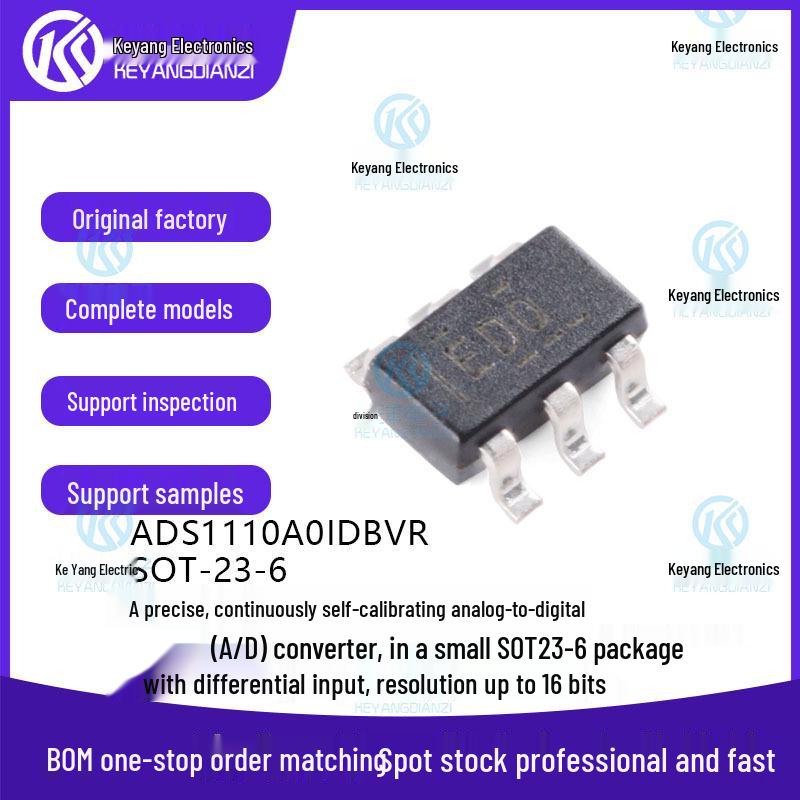 New ADS1110A0IDBVR 16-bit ADC SOT-23-6 IC Chip