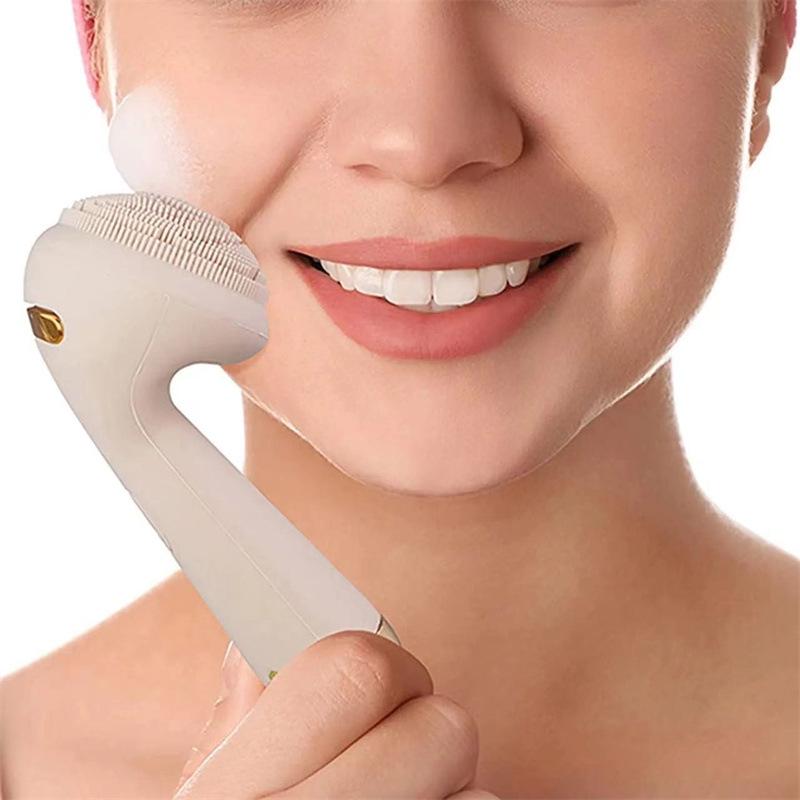Rechargeable Cross-Border Electric Facial Cleansing & Massage Brush with Rotating Silicone for Deep Pore Cleaning