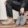 Handmade Genuine Leather Mens Shoes Design Sneakers Man Comfortable Men Casual Suede Shoes Outdoor Hot Sale Moccasins Shoes