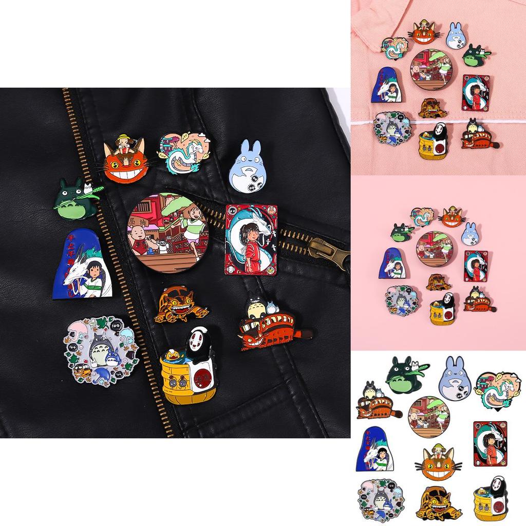 Cartoon Metal Brooches For Clothing And Bags Unique Design Geometric Style For All Genders