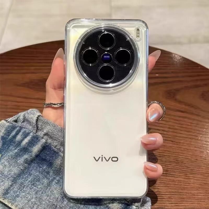 Funda Vivo X300 Pro Cobertura Total Transparente Borde Suave Cubierta Protectora Antihuellas Delgada Protectora