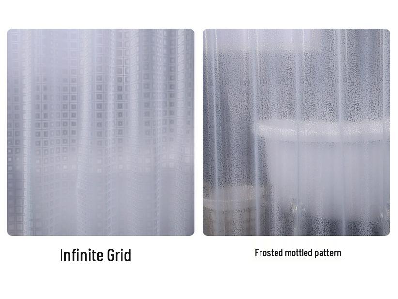 High-Transparency Waterproof EVA Shower Curtain, Mildew-Proof, Antibacterial, Splash-Resistant