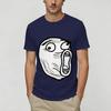 Rage Comic Trollfac Unisexs T Shirts Funny Tee Shirt Short Sleeve Round Collar TShirts Cotton Printed Clothing