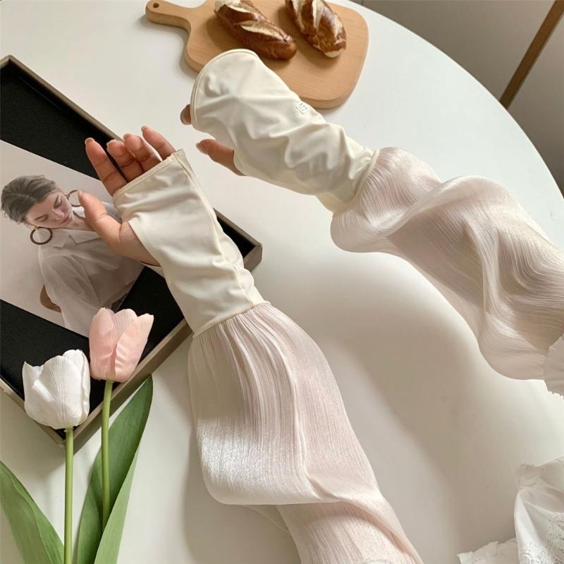 Lightweight Breathable Cooling Arm Sleeves Seamless Design Suitable For Driving Exercise And Sun Protection