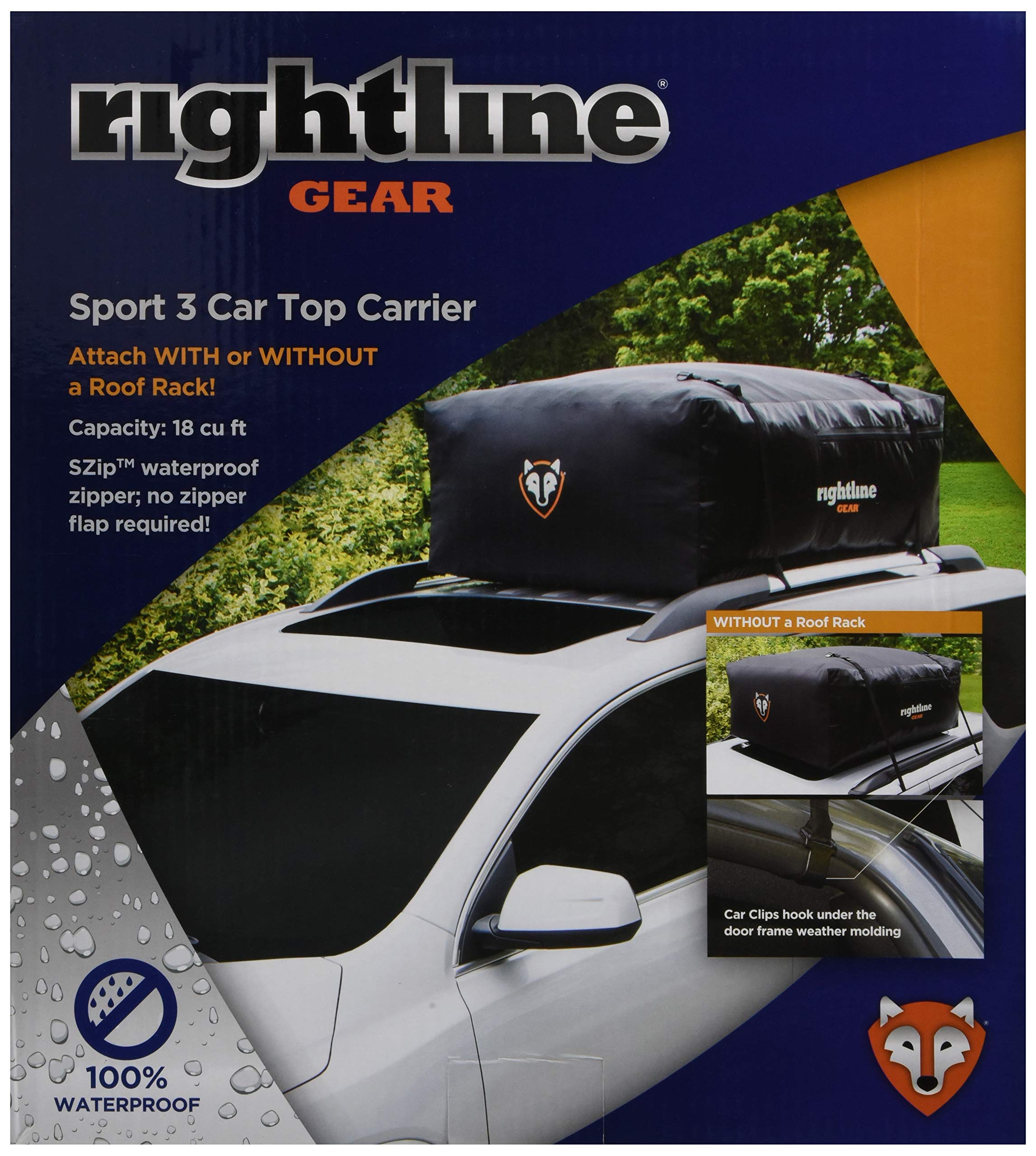 

Rightline Gear Универсальный багажник на крышу автомобиля Полная защита от УФ-лучей Спорт 3 PRG-100S30, Водонепроницаемый, 509 л, Защита,