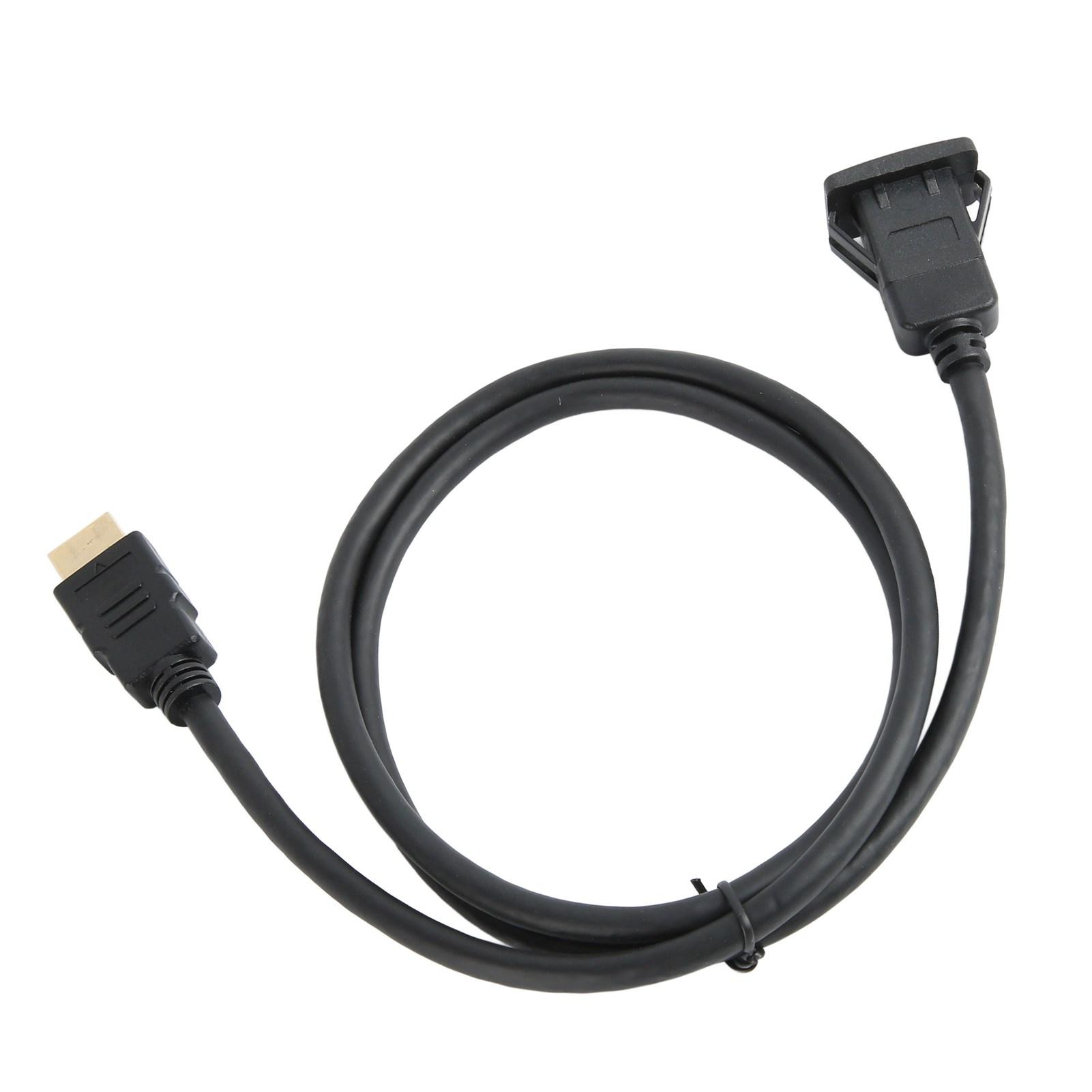 3ft High Definition Multimedia Interface Extension Cable   Flush Mount Extension Cable for Car Motorcycle Boat