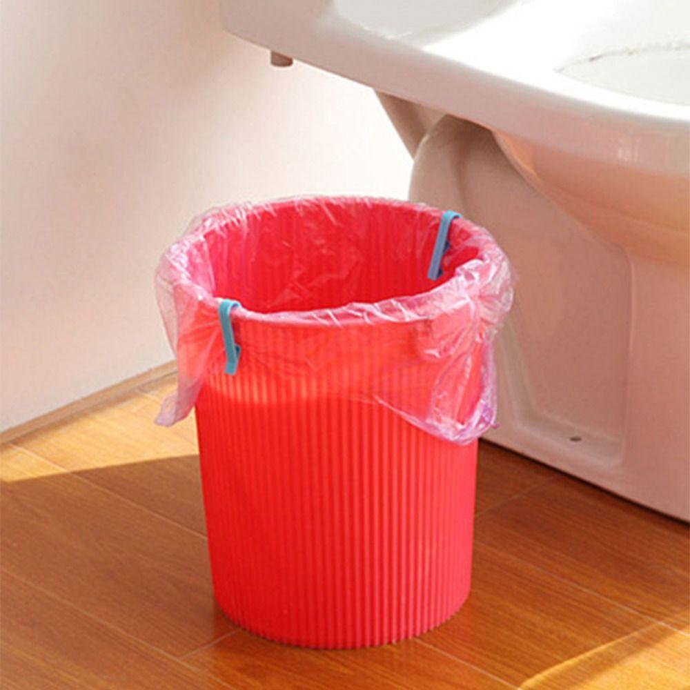 10Pcs Blue Garbage Bags Clip Plastic Trash Bag Fixed Clip Retaining Clamp Dustbin/Trash Can