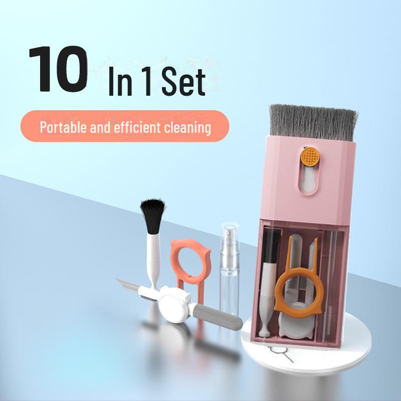 Multifunctional Cleaning Set: Keyboard Brush & Phone/Headset Cleaning Pen