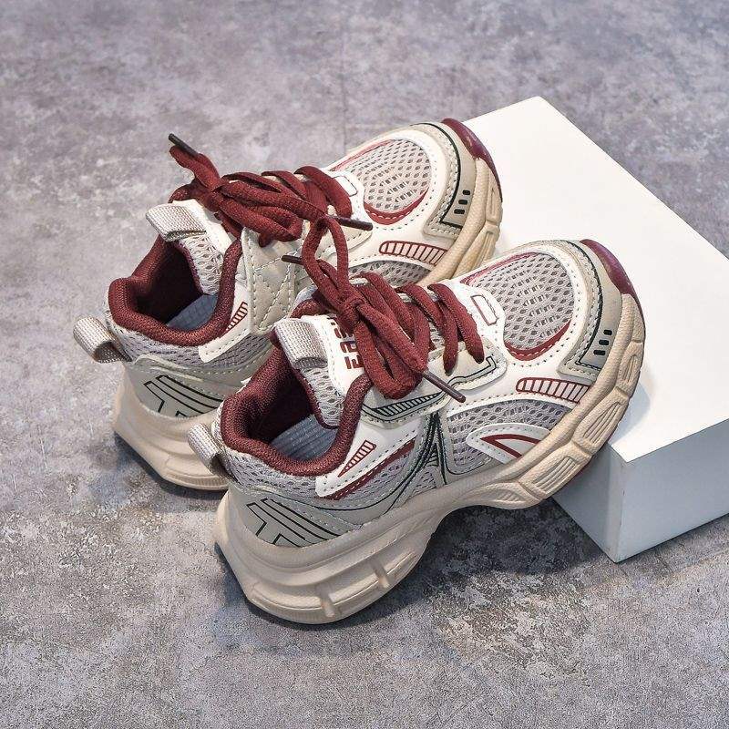 Spring and Autumn New Children's Shoes Versatile Non-slip Soft Sole Breathable Lightweight Student Boys and Girls Sports Running Shoes