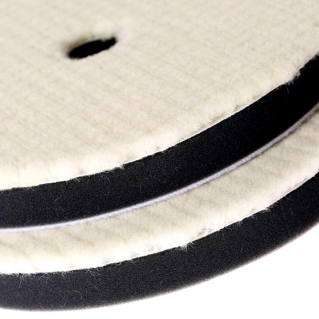 of artificial wool polishing pads for Buffing flat fine Two-pack polishers. pads, surface, grit, 180mm.