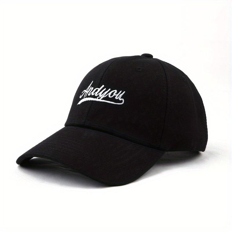High Quality Letter Embroidered Baseball Cap Fashionable and Versatile, Casual and Eye-catching, Small Couple's Duckbill Cap