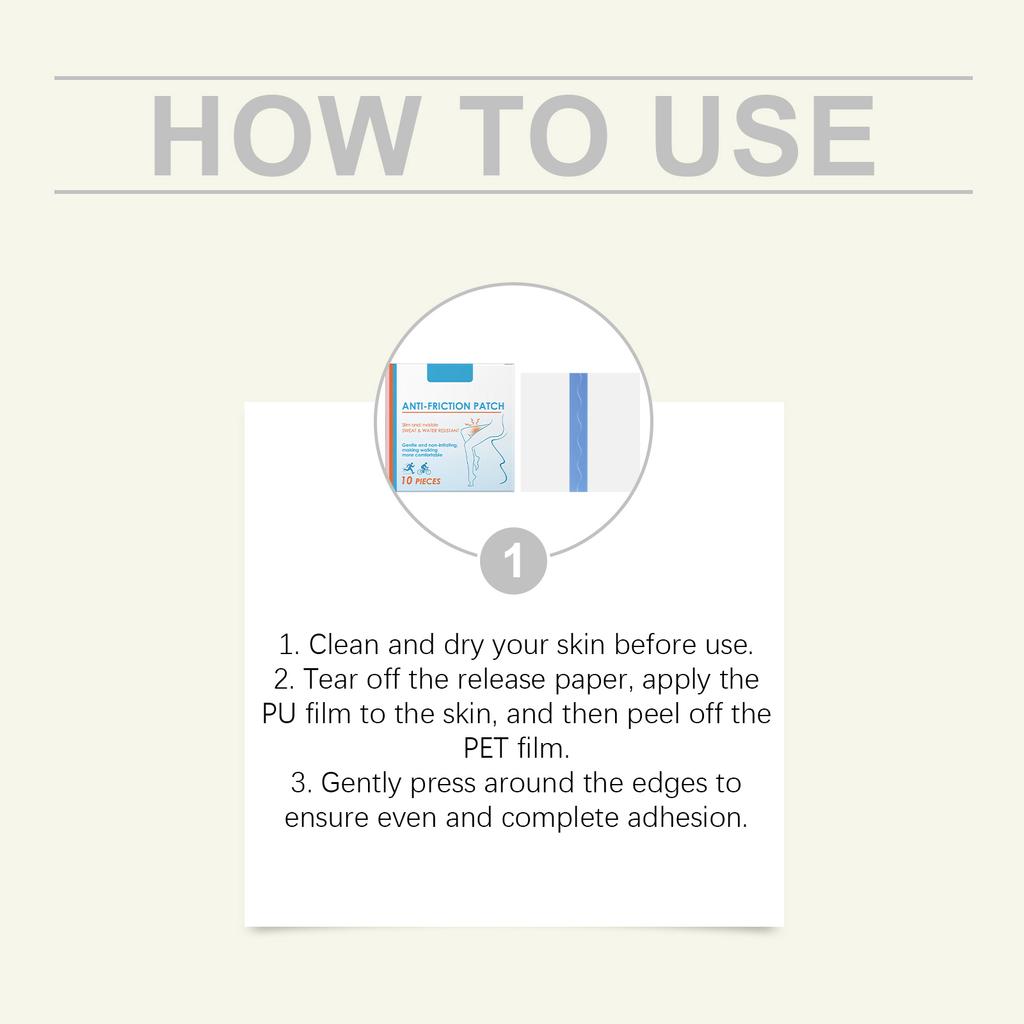 Leg -friction Care Patches Provide Gentle And Moisturizing Care For The Legs, Effectively Protecting The Skin And Making It Smooth And Comfortable.