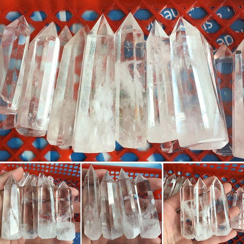 Exquisite Natural Clear White Quartz Crystal Point Healing Wand Stunning Mineral Specimen Ornament For Home Decor